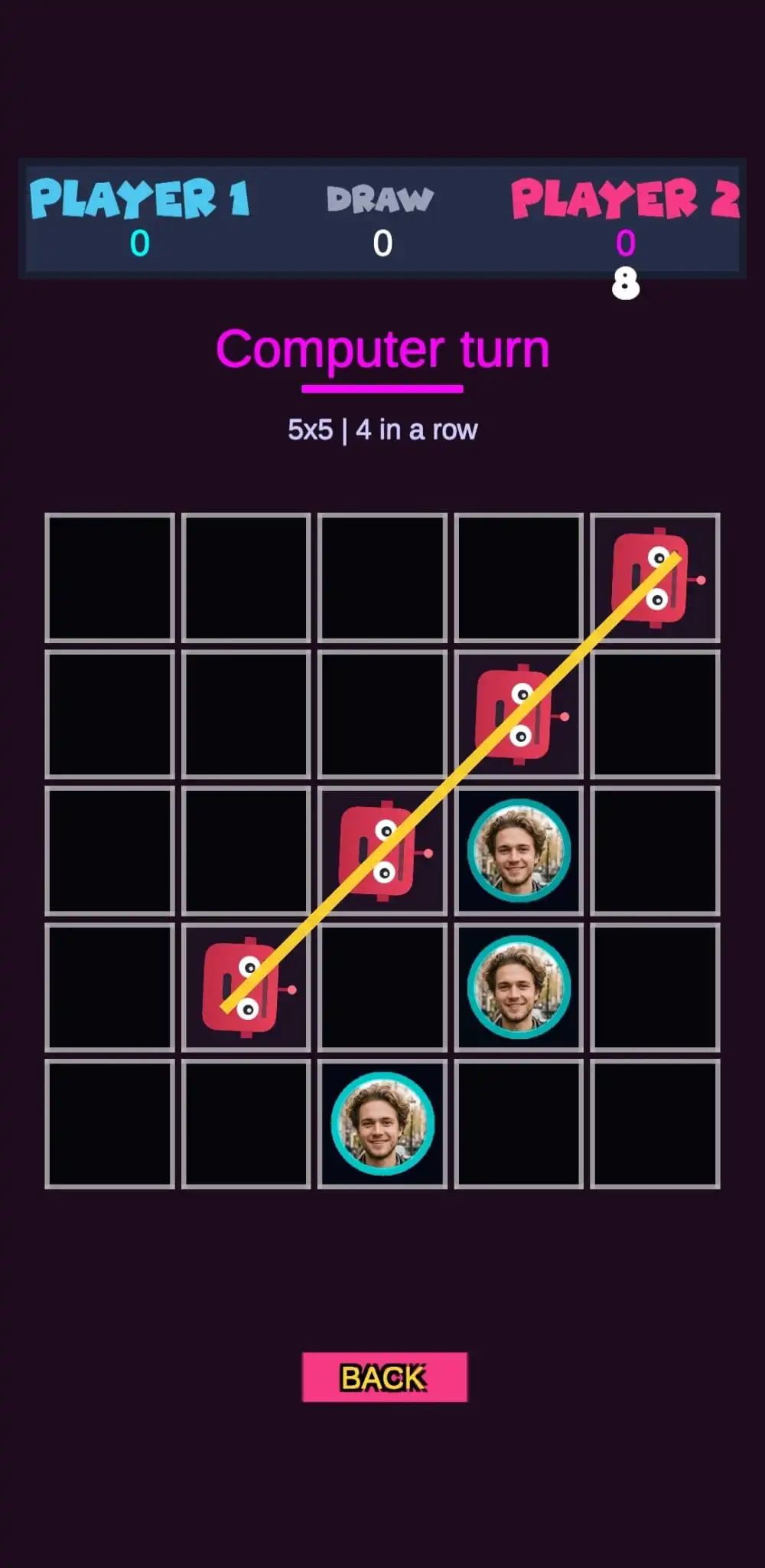 Tic-Tac-Toe Battle Game Screenshot